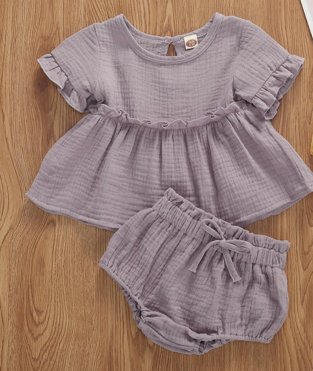 Crinkled Cotton 2 Piece