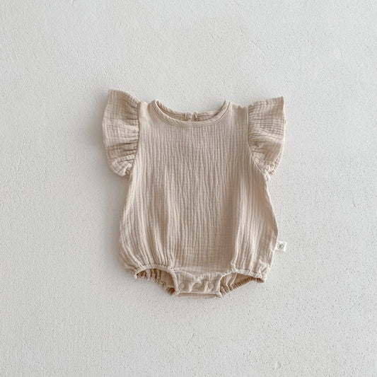 Summer Crinkled Cotton Romper