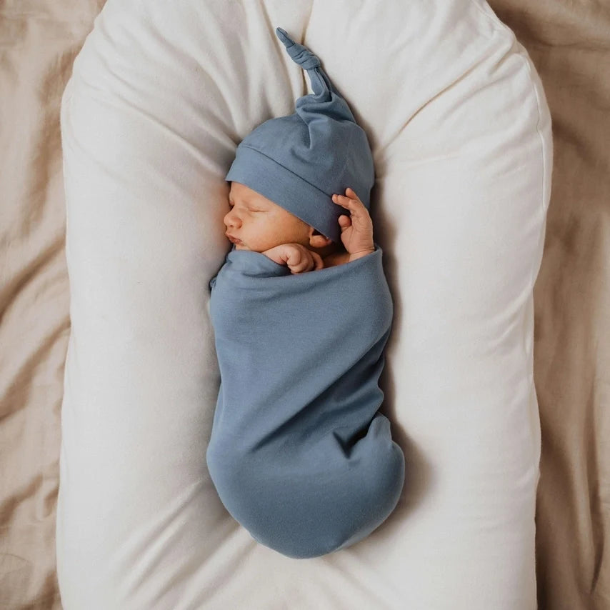 Newborn Swaddle Blanket and Beanie